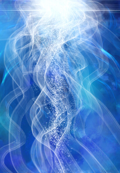 Blue Angel - a Paint Artowrk by Susana Mazzarino